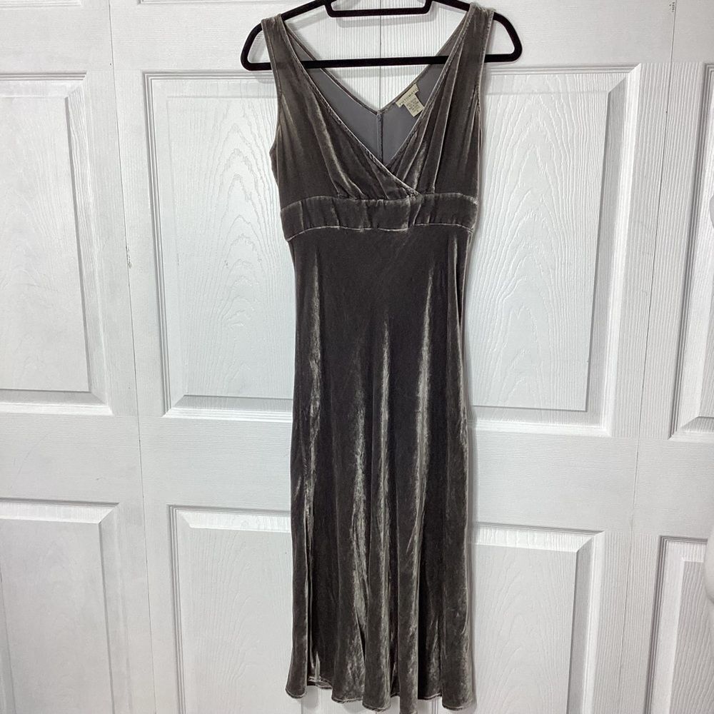 Putumayo Velour Dress Rayon Silk Tank Dress Gray Size 6